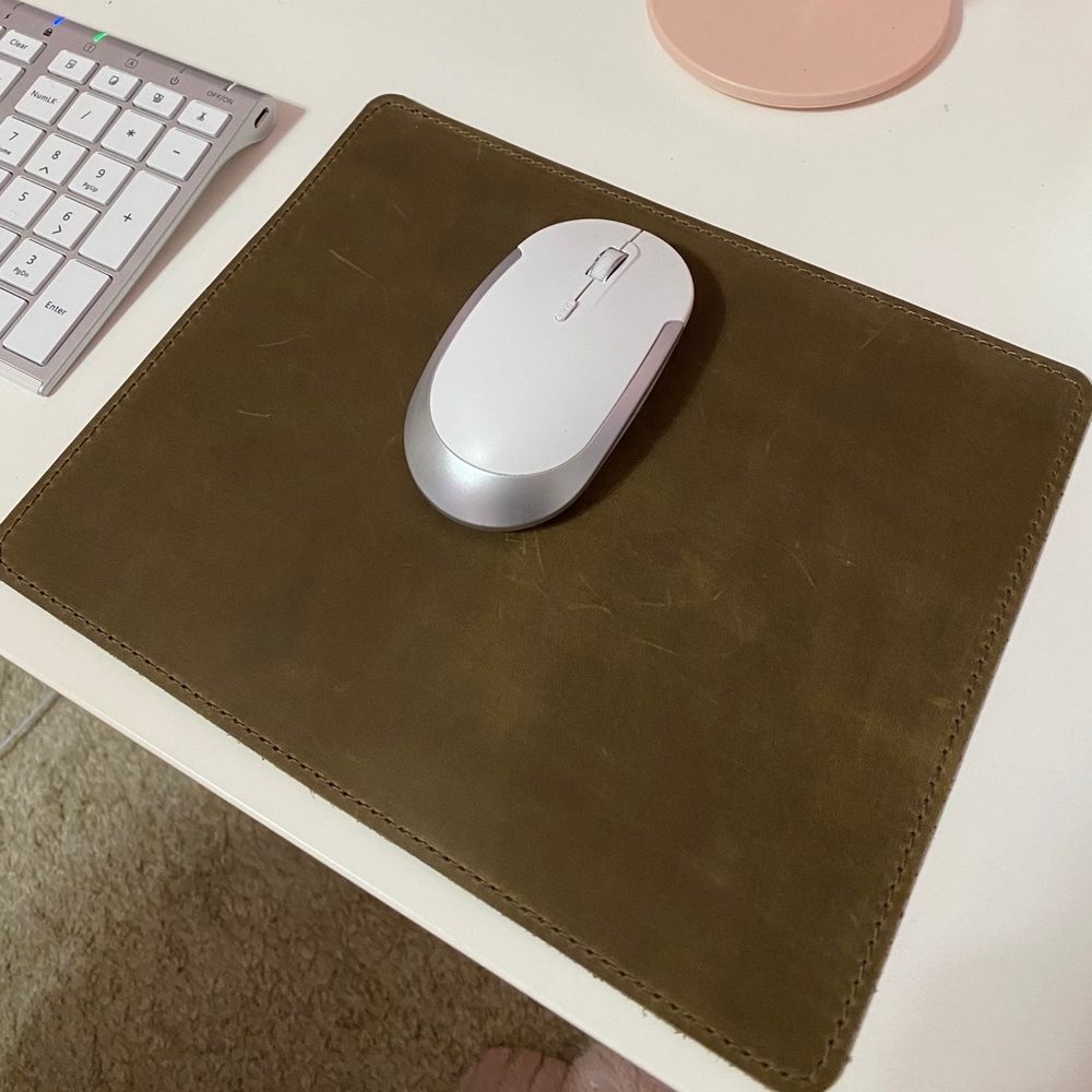 Premium Real Leather Mouse Pad